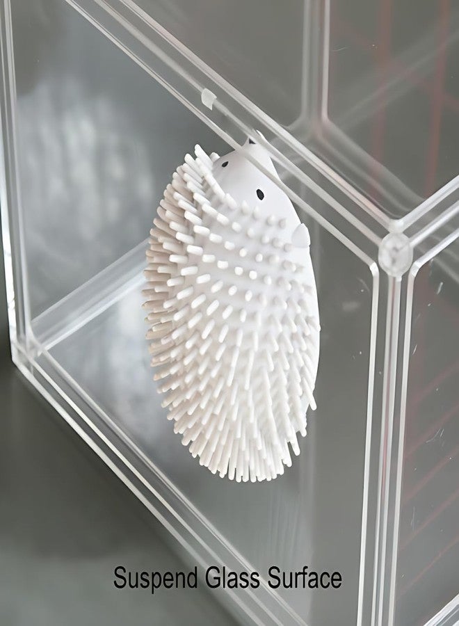 Cyrox Hedgehog Shape Pet Scratcher Featuring Soft Spiky Silicone Bristles & Strong Suction Base, Ideal for Dog & Cat to Self-Scratch, Reduce Itchy Skin, Promote Grooming Habit & Sensory Relaxation (1Pcs) (Green) - Image 5